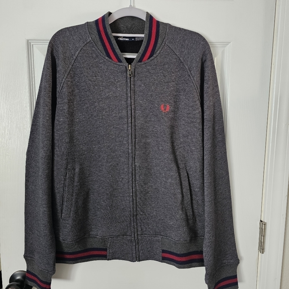 Fred Perry Men's Cotton Bomber Jacket Sz M